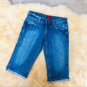 XXI women's cropped capri pants denim jeans size 7